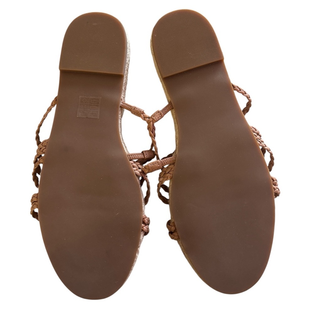 Madewell Women's The Kathryn Espadrille Slide Sandal Leather Size 8 MD777 NWOB - Picture 7 of 11